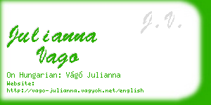 julianna vago business card