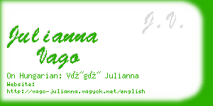 julianna vago business card